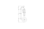Stützrad mit Klemme WINTERHOFF ST48-200V+KLE48 150kg 48mm 505-725mm
