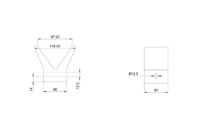 STEELPRESS RL-06A Bugfender für Bootsanhänger