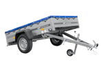 Leichter Anhänger 200x125 UNITRAILER GARDEN 201 KIPP mit blauer Plane