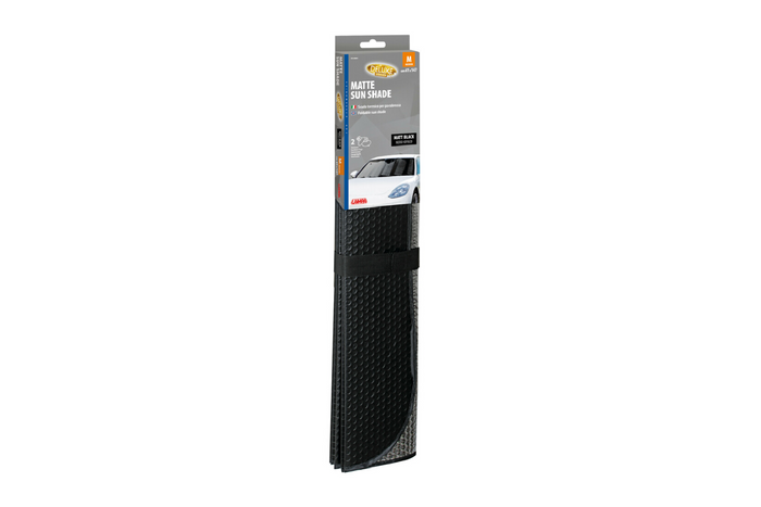 LAMPA Mattschwarze Auto-Sonnenblendenmatte 61x147cm