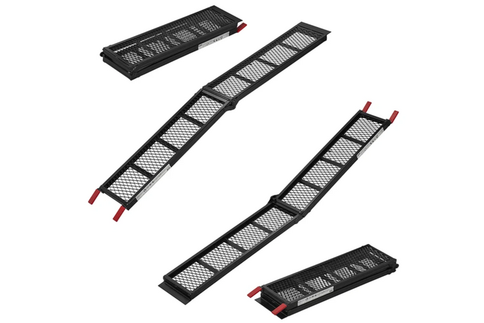 ProPlus 390094 klappbare Auffahrrampen aus Stahl für Anhänger, 203 cm, 680 kg, 2er-Set