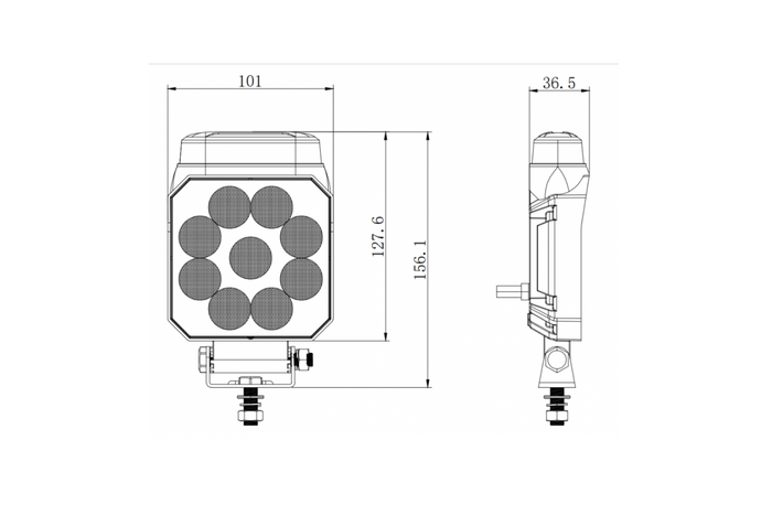 KAMAR L2500 LED-Warn-/Rückfahrleuchte mit 2 Funktionen