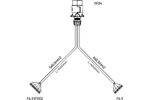 MANTES Elektroinstallation Anhängerkabelbaum 4m 7PIN Stecker 6.3 Anschlüsse