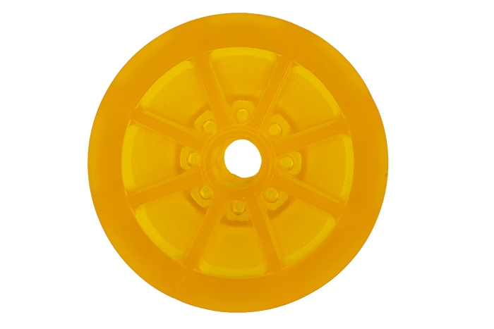 KNOTT Kielrolle aus Polyvinyl für Bootstrailer [gelb]