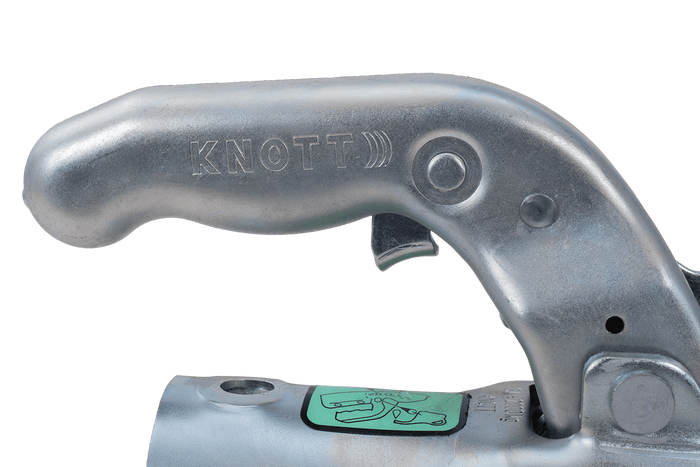 KNOTT K20-B Kugelkopfkupplung für 2000kg Anhänger mit 45mm Rohrdeichsel, Gusseisen