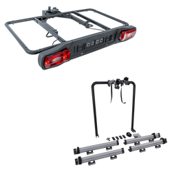 Inter Pack Re-Cargo Anhängerkupplungsplattform + Adapter für den Transport von 2 Fahrrädern