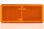 Reflektor orange 96 x 42 mm mit Klebeband